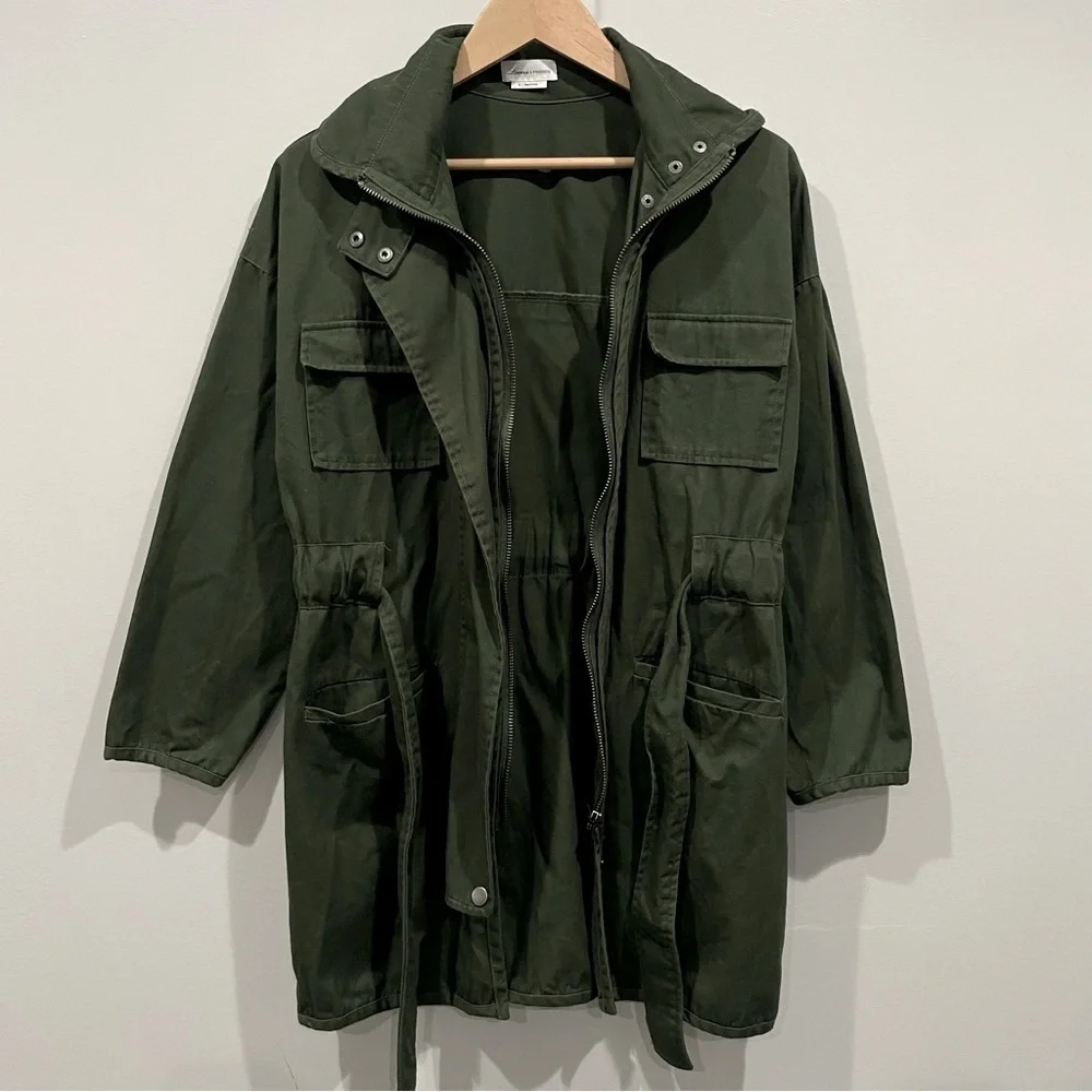 Lovers + Freinds Monet Army‎ Utility Jacket Green Size XS - Picture 4 of 8